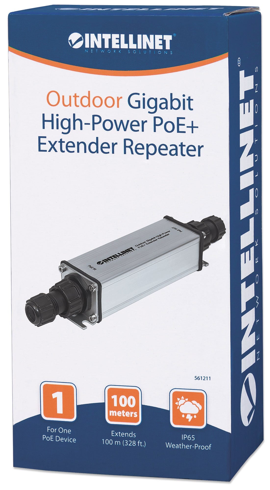 PoE Extensor Intellinet 25W Max Exteriores hasta 100