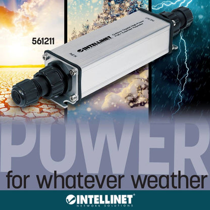 PoE Extensor Intellinet 25W Max Exteriores hasta 100