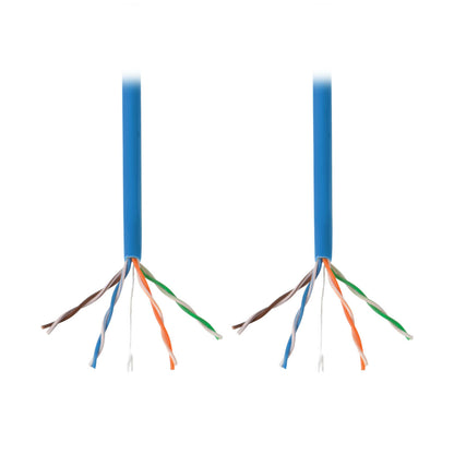 CABLE DE PVC A GRANEL C/NUCLEO SOLIDO CAT5E 350MHZ AZUL 304.8M TAA