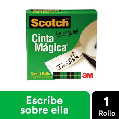 Cinta 3M Magica Adhesiva 810 24X65 Pza