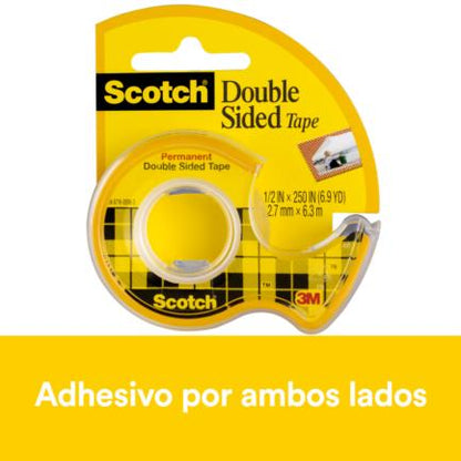 Cinta 3M Doble Capa Scotch 012X6.3 Mts C/Despachador