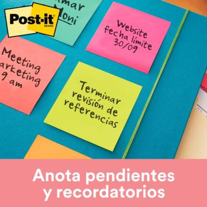 Notas Adhesivas 3M Post-It 2018 3x3 Cubo Color Pastel 400 Hojas