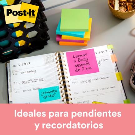 Notas Adhesivas 3M Post-It 2018 3x3 Cubo Color Pastel 400 Hojas