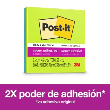 Notas Adhesivas 3M Post It 3x3 Style 90 Notas