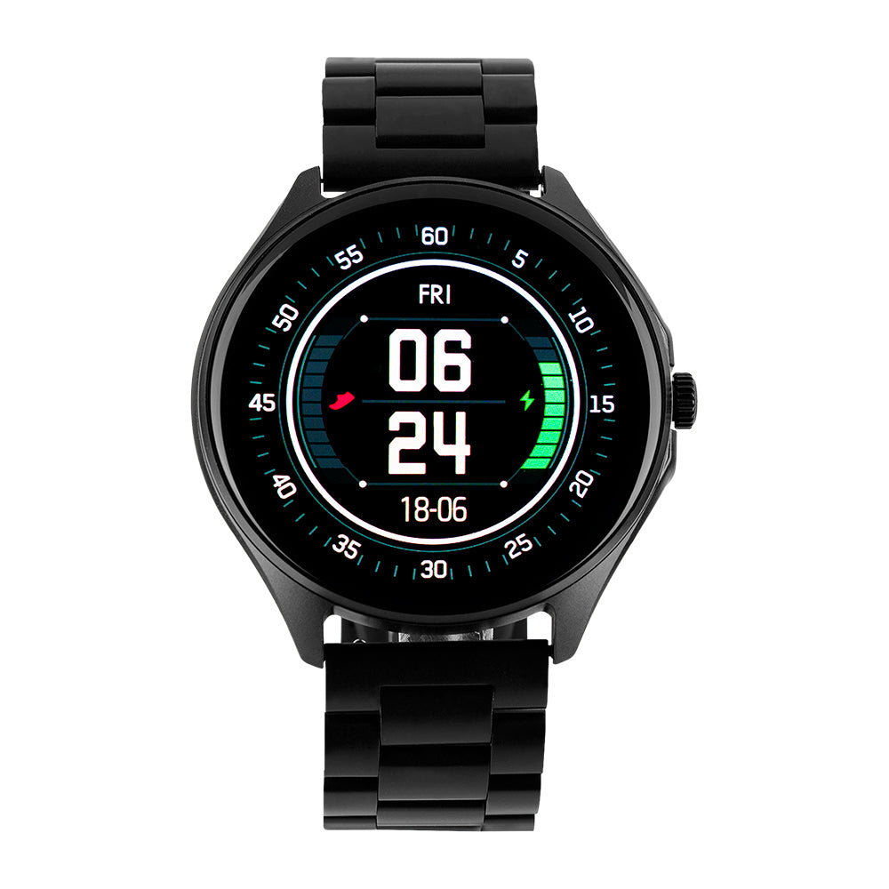 Smart Watch Vorago SW-505 Redondo IP67 Bluetooth Pantalla AMOLED 1.43"  Táctil Negro 2 Extensibles