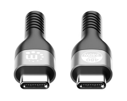 Cable Manhattan USB-C de Carga USB2.0 2m Color Negro