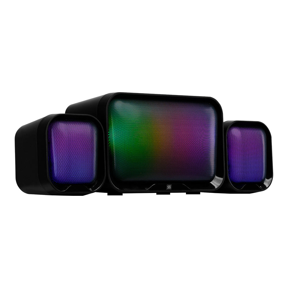 BOCINAS VORAGO SPK-255 START THE GAME SPK-255 2.1 USB/3.5MM 3W*2 + 10W SUBWOOFER RGB