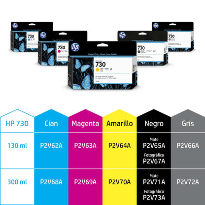 Tinta HP DesignJet 730 130ml Color Magenta