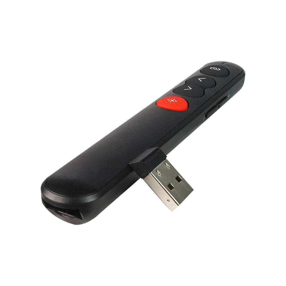 Presentador Láser Vorago LASP-305 con Apuntador Inalámbrico USB Slim Color Negro