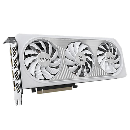 Tarjeta de Video Gigabyte Aero Geforce RTX4060 OC 8GB White Triple Fan GDDR6 PCIe 4.0 2xHDMI 2xDP