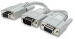 CABLE ADAPTADOR VGA A 2 VGA MACHO-HEMBRA SPLITTER KVM MONITOR