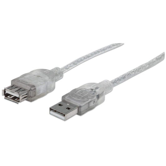 CABLE USB V2.0 EXT. 3.0M PLATA .