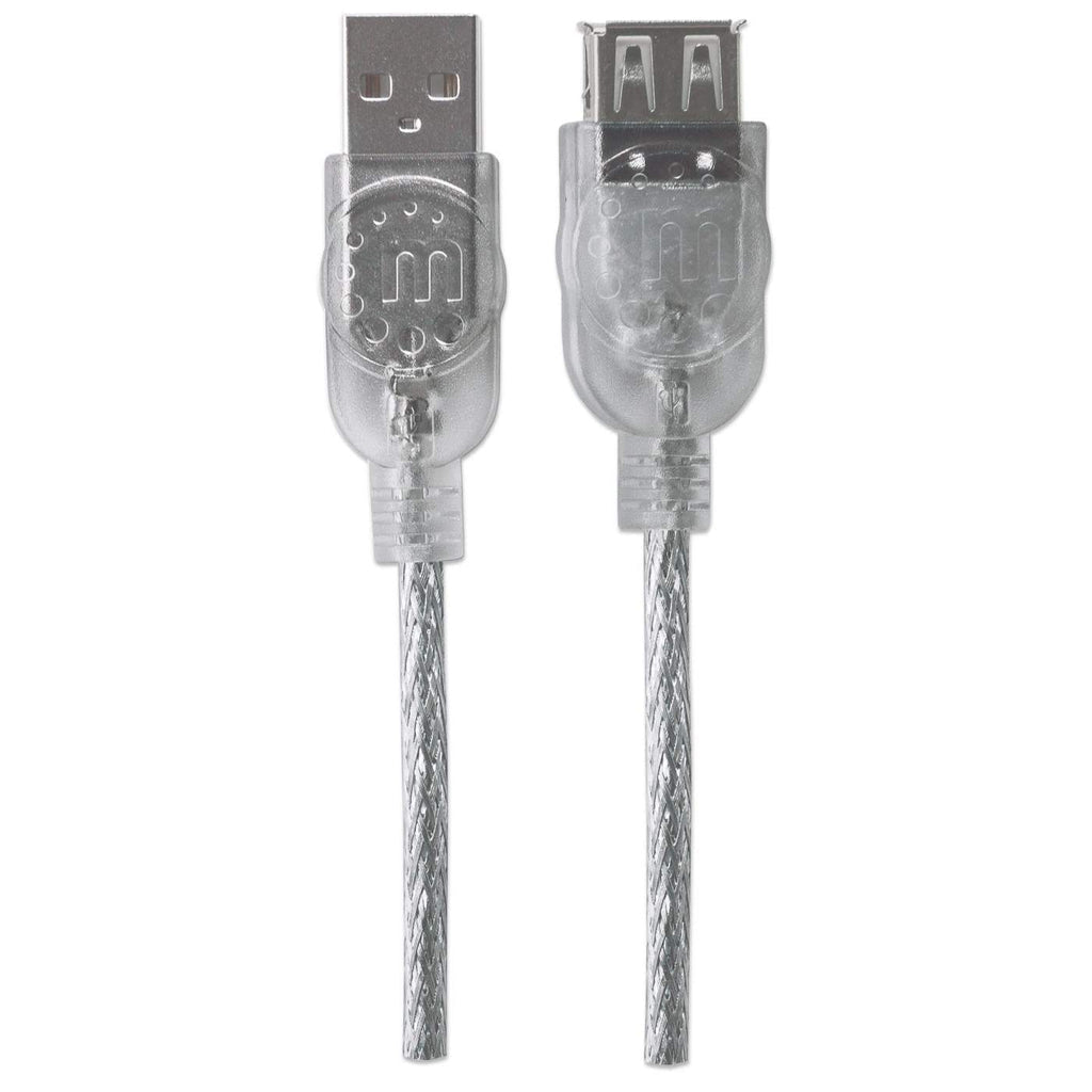 CABLE USB V2.0 EXT. 3.0M PLATA .