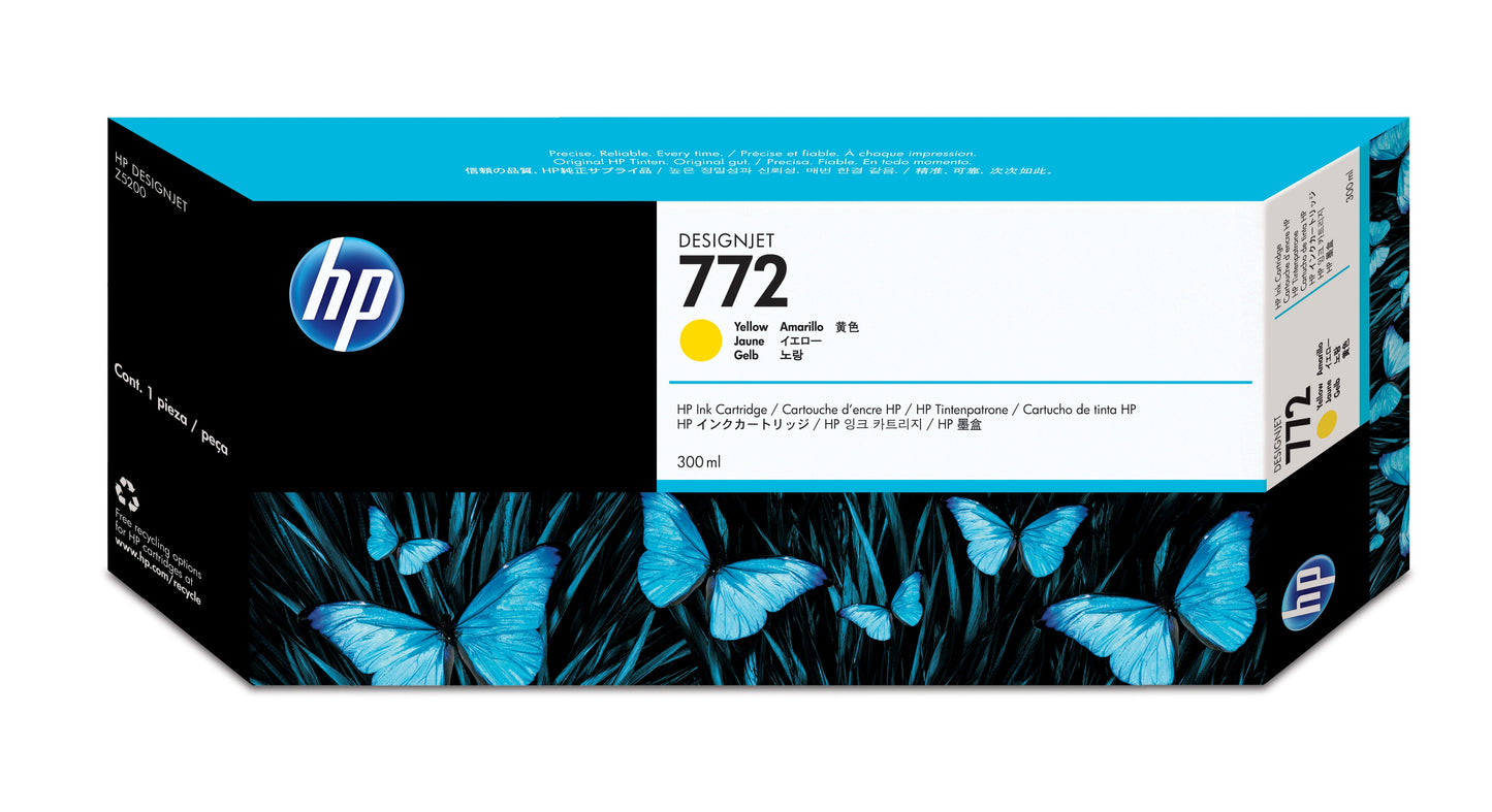 TINTA HP LF 772 AMARILLO DESIGNJET Z5200 300ML