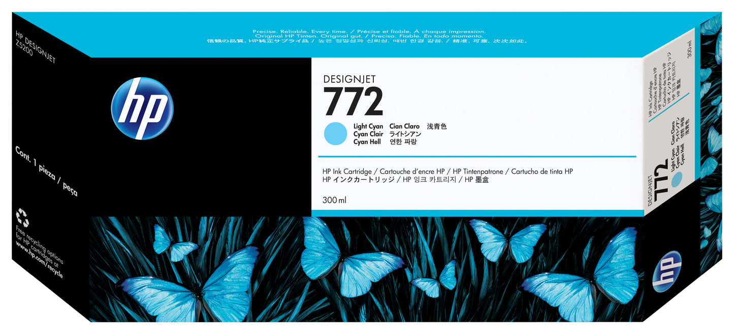 TINTA HP LF 772 CYAN LIGHT DESIGNJET Z5200 300ML