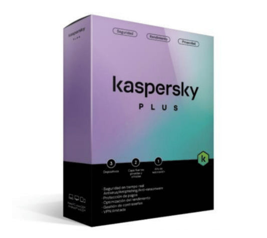 Licencia Antivirus Kaspersky Plus 1 Año 3 Dispositivos