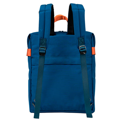 MOCHILA VORAGO BP-301 VINTAGE DOBLE USO LAPTOP 15.6 AZUL