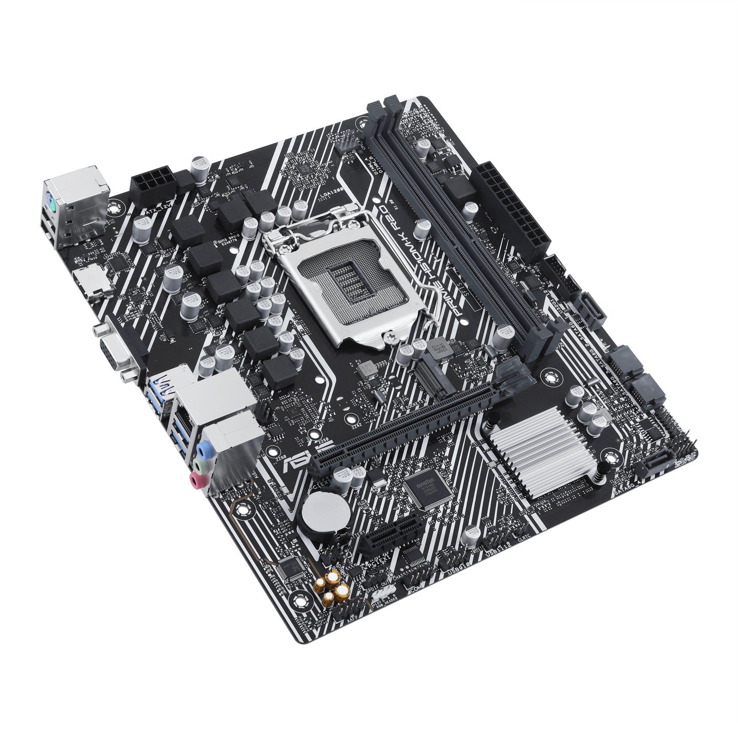 Tarjeta Madre Asus PRIME H510M-K R2.0 2xDDR4 64GB 3200Mhz M.2 PCIe 4.0 1xHDMI 1xVGA S 1200 10th 11th Gen mATX