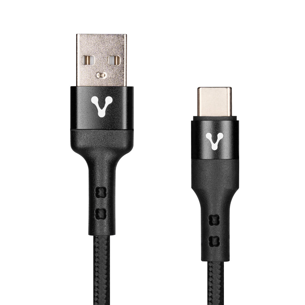 CABLE VORAGO CAB-128 USB-TIPO C 3 METROS CARGA RAPIDA NEGRO