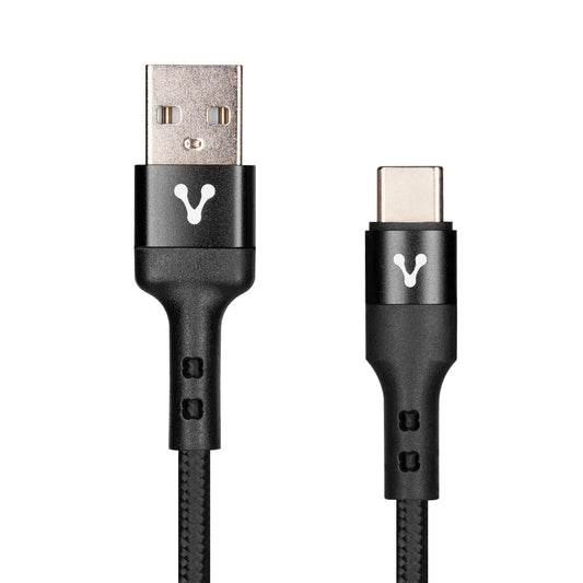 CABLE VORAGO CAB-128 USB-TIPO C 3 METROS CARGA RAPIDA NEGRO