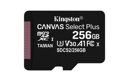 MICRO SDXC MEMORIA KINGSTON 256 CANVAS SELECT PLUS 100R A1 C10