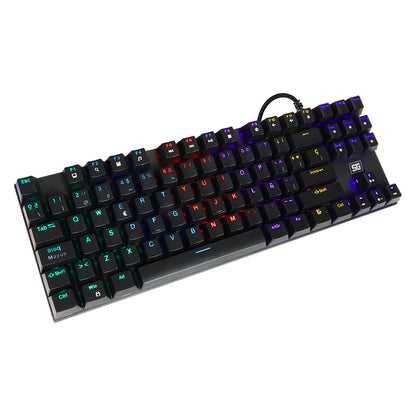 TECLADO VORAGO START THE GAME KB-600 MECANICO TKL RGB RAINBOW SOFTWARE NEGRO