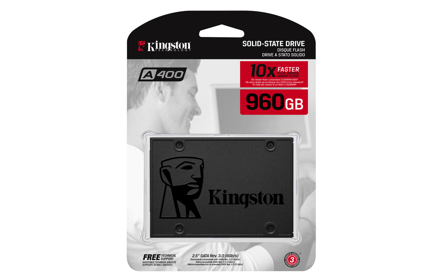 SSD ESTADO SOLIDO KINGSTON 960GB A400 SATA3 2.5 SSD 7MM