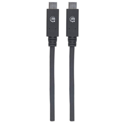 Cable Manhattan USB-C V3.2 C-C  1.0M 10Gbps 100W