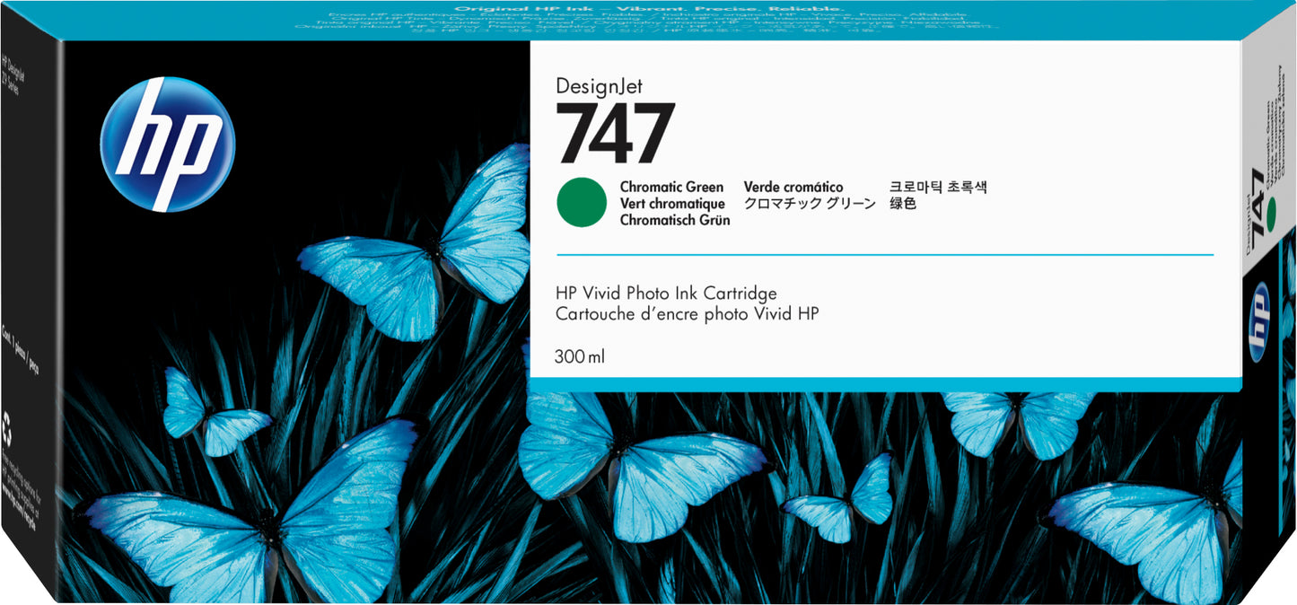 HP 747 300ML VERDE CROMO TINTA AMPLIO FORMATO