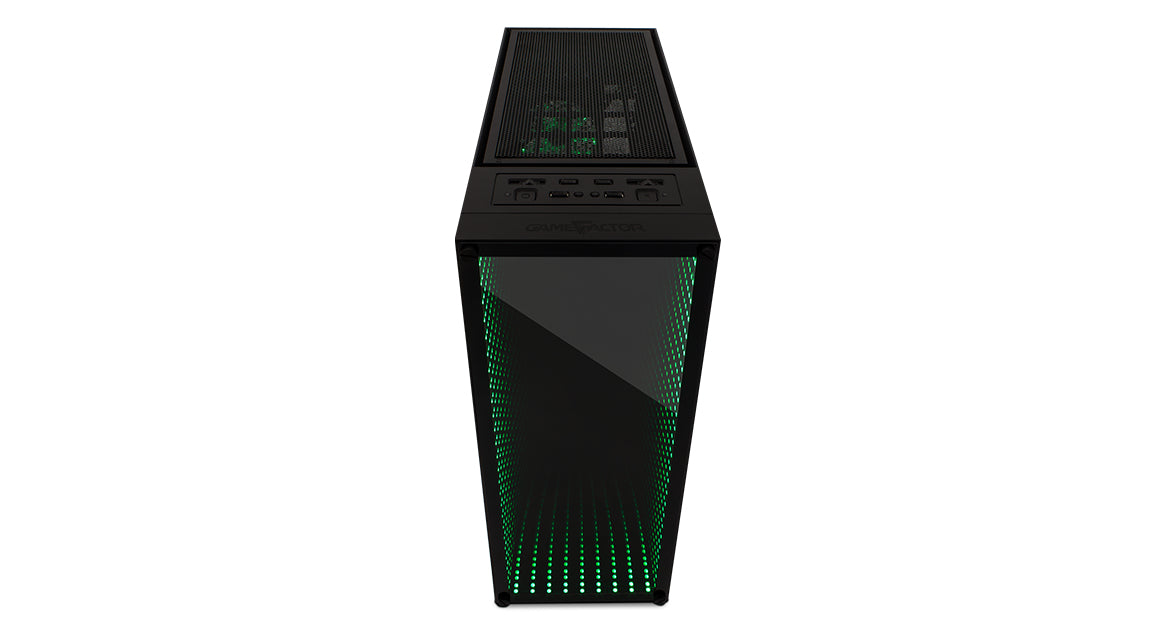 GABINETE GAME FACTOR CSG601 OPTICAL FULL ATX CRISTAL RGB