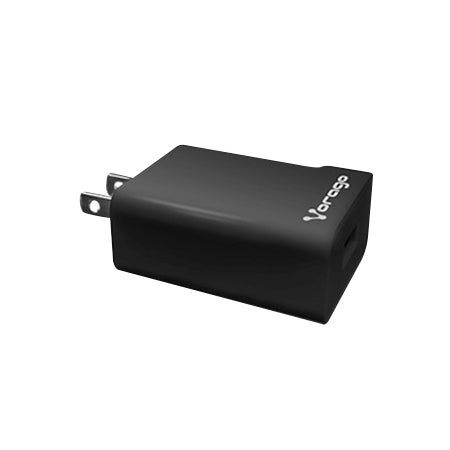 Cargador Vorago AU-302 Pared Carga Rápida 2.4A USB Color Negro