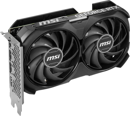 Tarjeta de Video MSI Ventus Black GeForce RTX4060TI OC 8GB Dual Fan GDDR6 PCIe 4.0 1xHDMI 3xDP