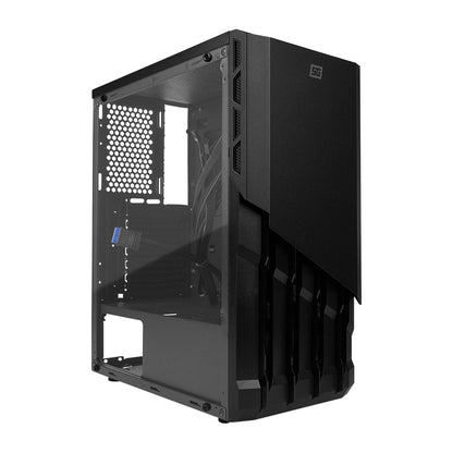 GABINETE START THE GAME CSG-530 MATX CRISTAL USB 3 S FTE NEGRO