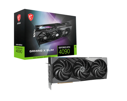 Tarjeta de Video MSI Gaming X Slim GeForce RTX4090 24GB RGB Triple Fan GDDR6X PCIe 4.0 384 bits 2xHDMI 2xDP