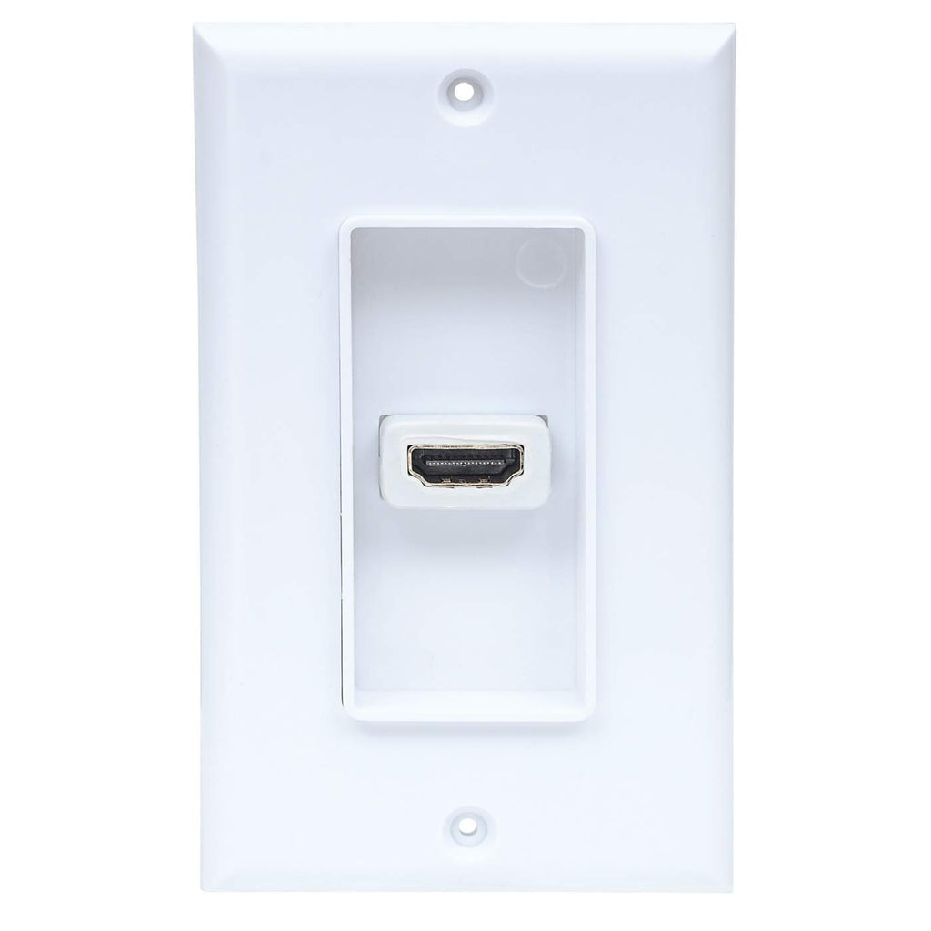 COPLE HDMI BLANCO CON FACEPLATE 1 PUERTO