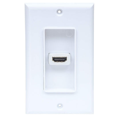 COPLE HDMI BLANCO CON FACEPLATE 1 PUERTO