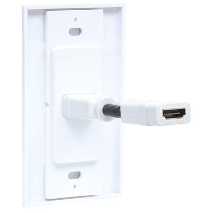 COPLE HDMI BLANCO CON FACEPLATE 1 PUERTO