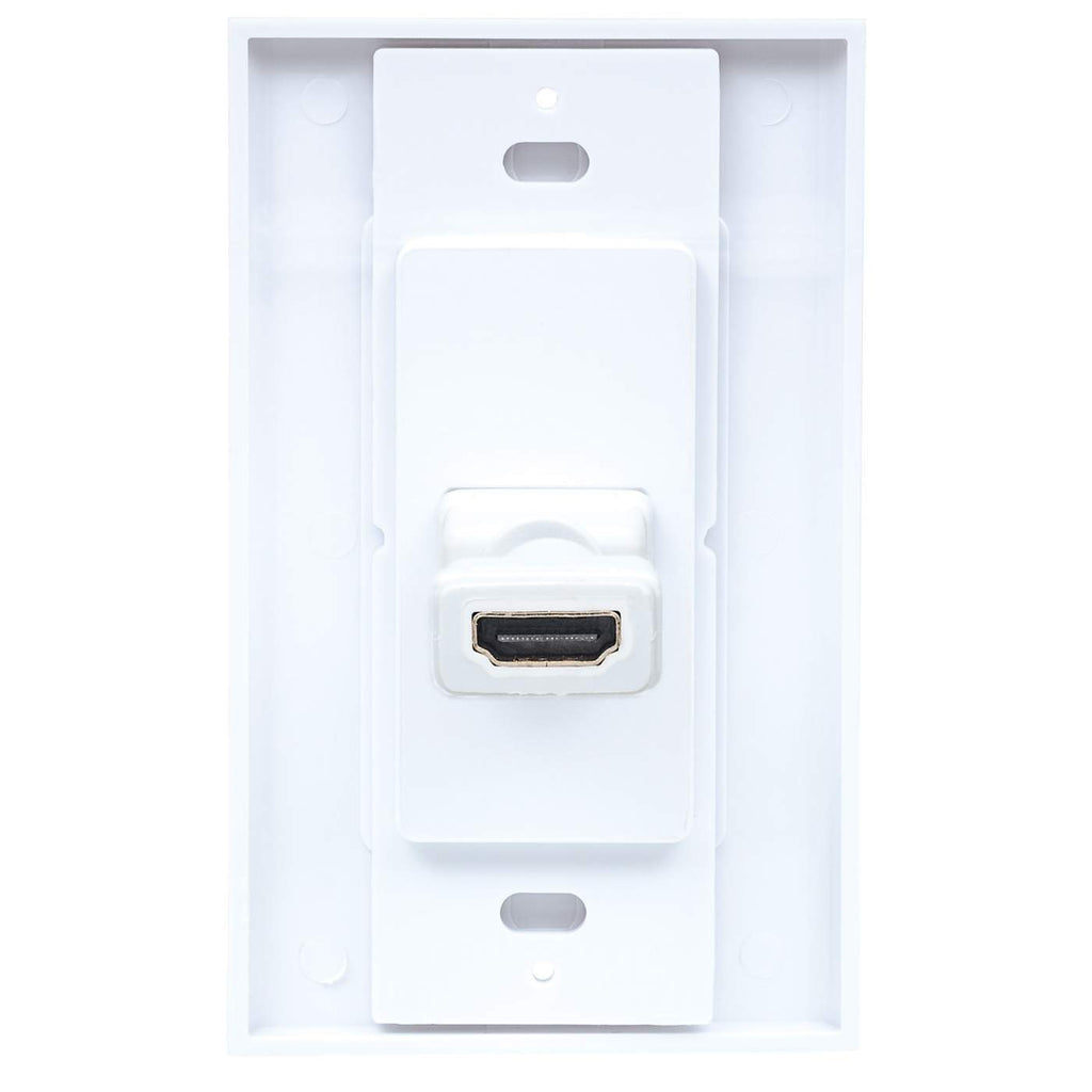 COPLE HDMI BLANCO CON FACEPLATE 1 PUERTO