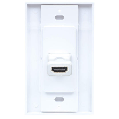 COPLE HDMI BLANCO CON FACEPLATE 1 PUERTO