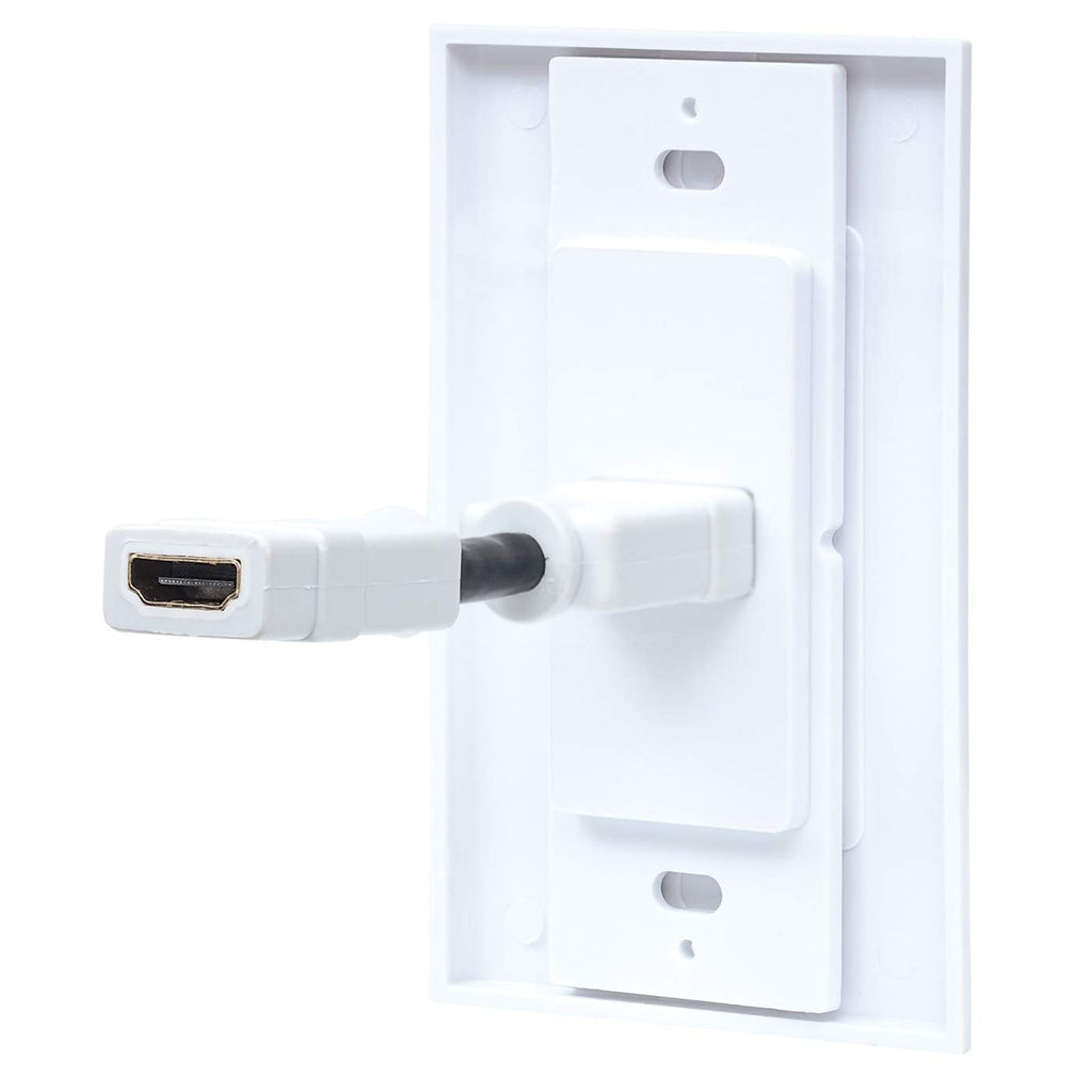 COPLE HDMI BLANCO CON FACEPLATE 1 PUERTO