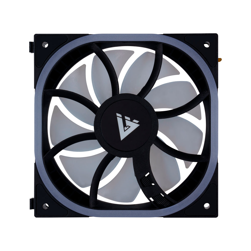 VENTILADOR VORAGO MODULAR GAME FACTOR FG500 120MM 58 CFM 1900 RPM RGB COMPATIBLE CON FG500 NEGRO