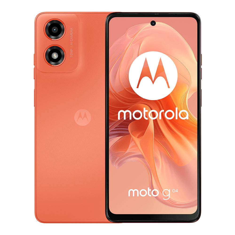 Smartphone Motorola G04 6.6" Unisoc T606 128GB/4GB Cámara 16MP/5MP Android 14 Color Naranja