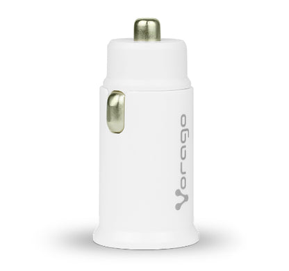 Cargador para Auto Vorago AU-305 Carga Rápida PD 20W USB-C/USB-A Color Blanco