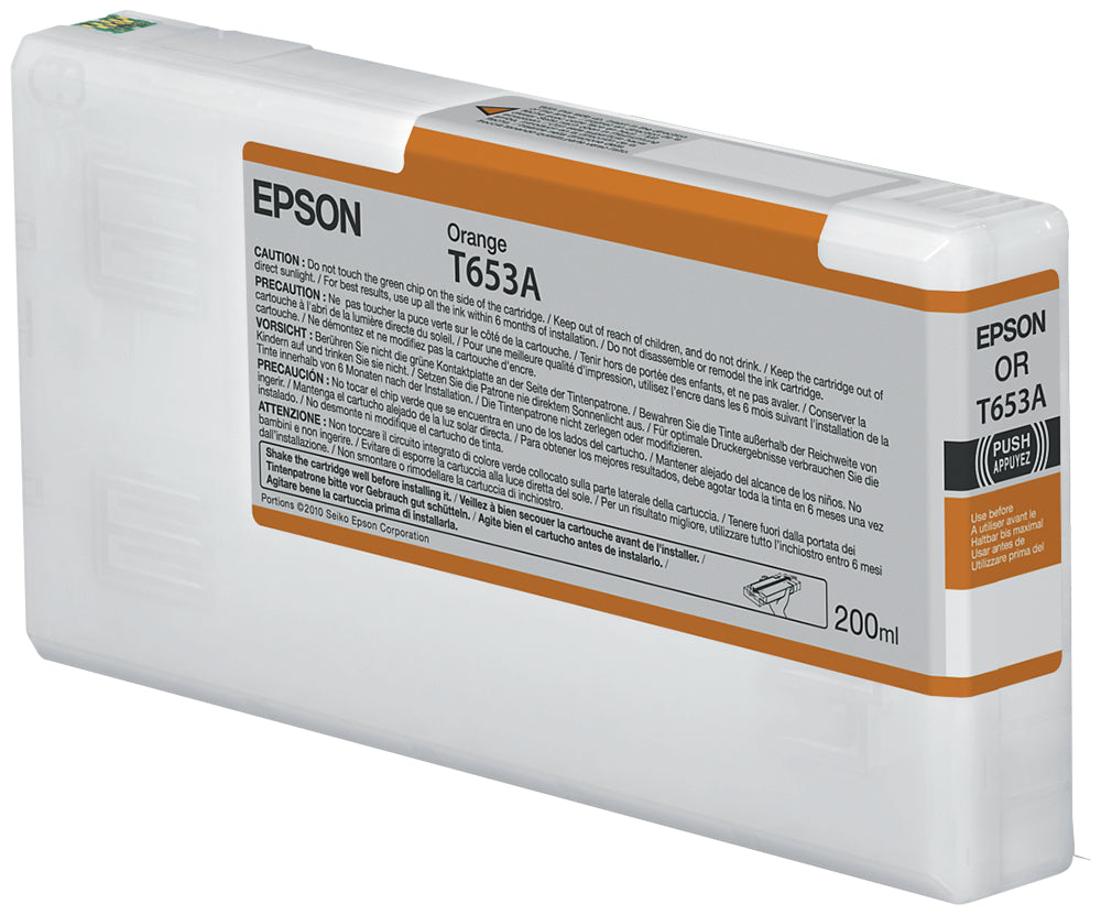 Tinta Epson Stylus Pro 4900 200ml Color Naranja