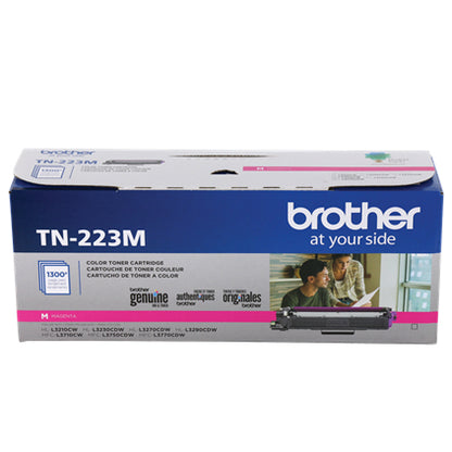 Tóner Brother Genuine TN-223M Rendimiento Estándar 1300 Páginas Color Magenta