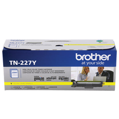 Tóner Brother Genuine TN-227Y Alto Rendimiento 2300 Páginas Color Amarillo