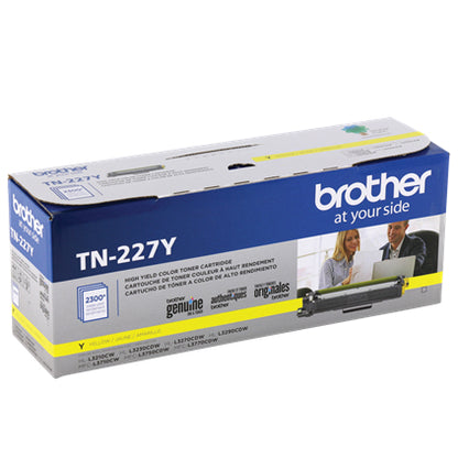 Tóner Brother Genuine TN-227Y Alto Rendimiento 2300 Páginas Color Amarillo