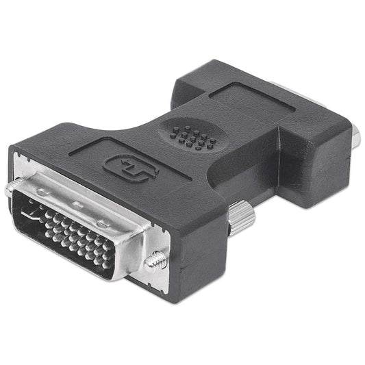 ADAPTADOR CONVERTIDOR DVI-I A VGA HD15 MACHO-HEMBRA