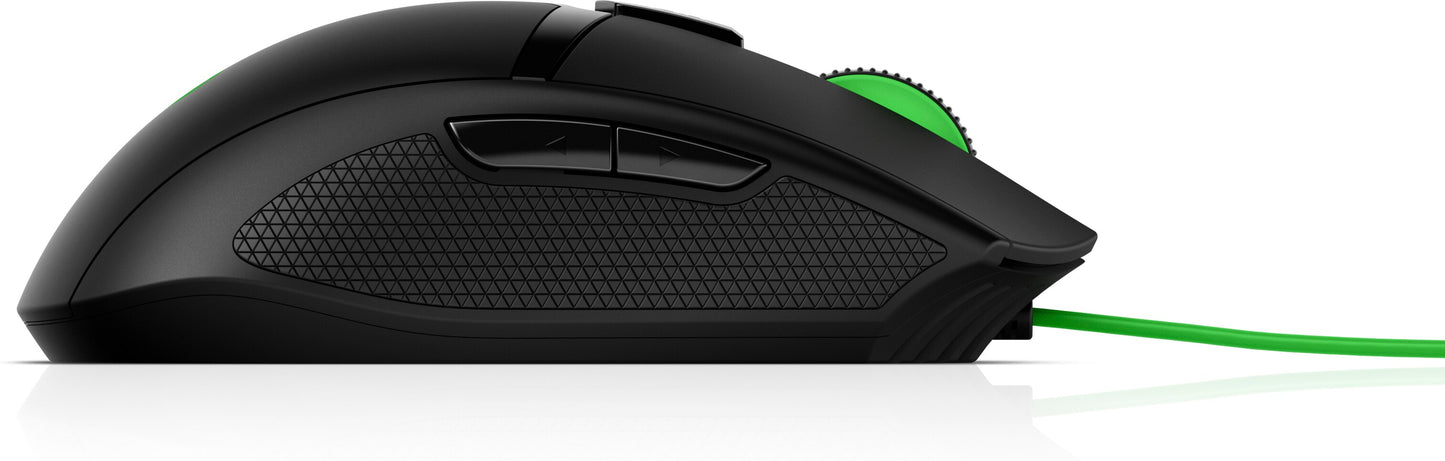 Mouse HP 300 Pavilion Gaming 5000 dpi Color Negro-Verde