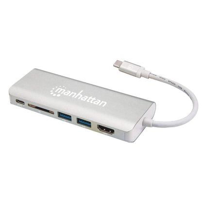 CONVERTIDOR VIDEO USB-C A HDMI RJ45/USB/USB-C PD/LECTOR SD